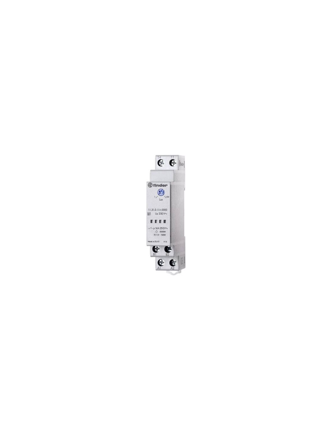 Interrupteur crépusculaire 12 V, 24 V Sensibilité à la lumière FINDER 202180240000