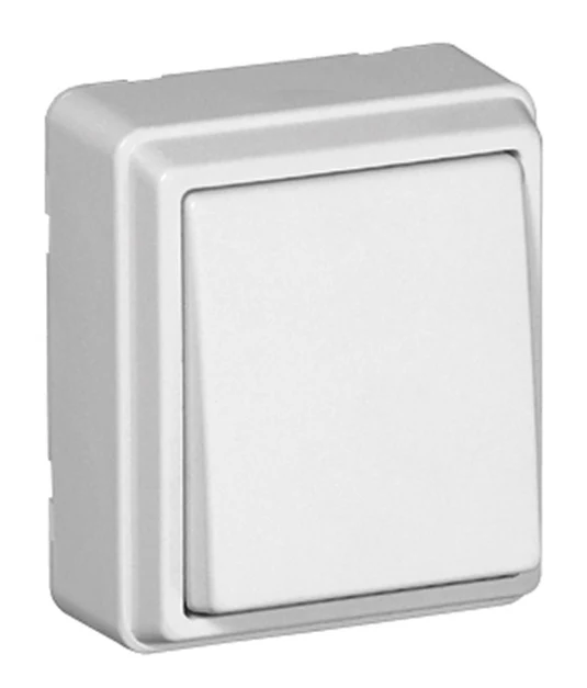 Interrupteur Unipolaire Blanc en saillie