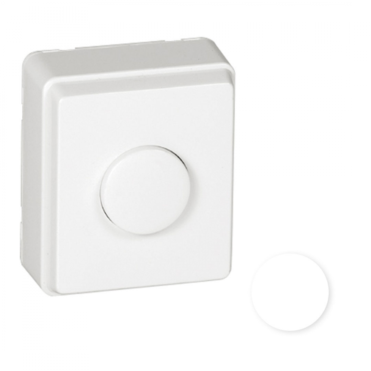 Poussoir Blanc en saillie - Série 3700