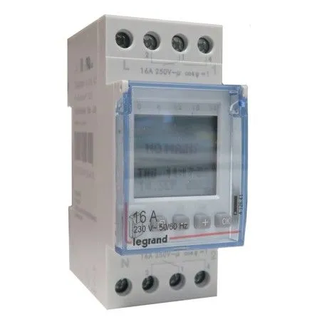 Interrupteur horaire digital 2M 2 sorties 16A - LEGRAND 412641