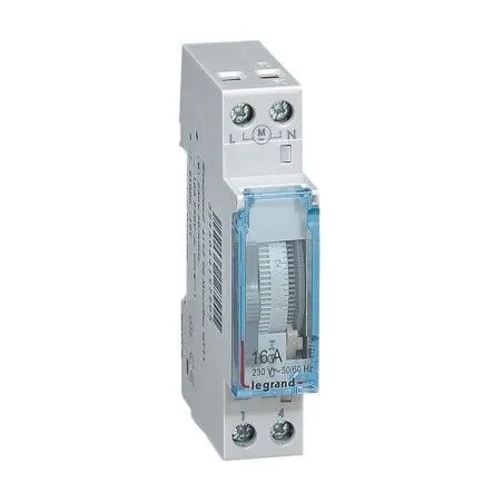 Interrupteur horaire manuel 1M 1 sortie 16A - LEGRAND 412790