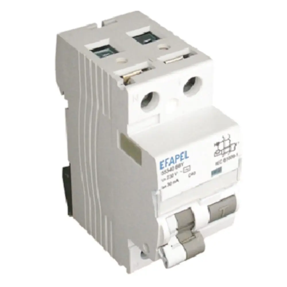 Disjoncteur Différentiel 1P+N - 6kA - 30mA - 32A EFAPEL 55332 6BY