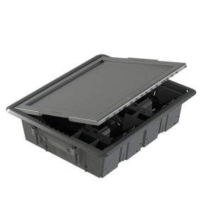 Boîte de Sol avec Couvercle Inox - 16 Modules EFAPEL 83008 CAI
