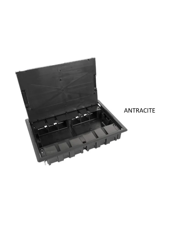 Boite de sol 24 Modules - Anthracite EFAPEL 83012 CAT