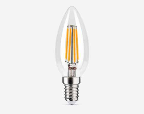 Lampe bougie à filament LED E14 4W