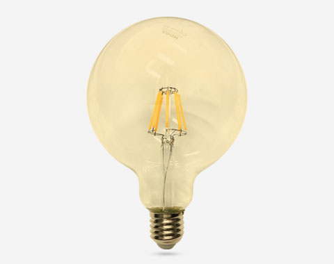 Lampe LED Globo G125 Filament E27 vintage 3000K 6W
