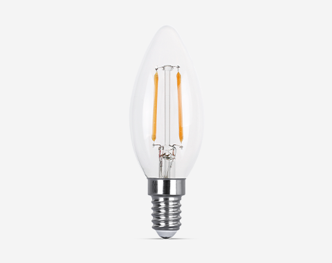 Lampe bougie LED C35 Filament E14 Dimmable 4W