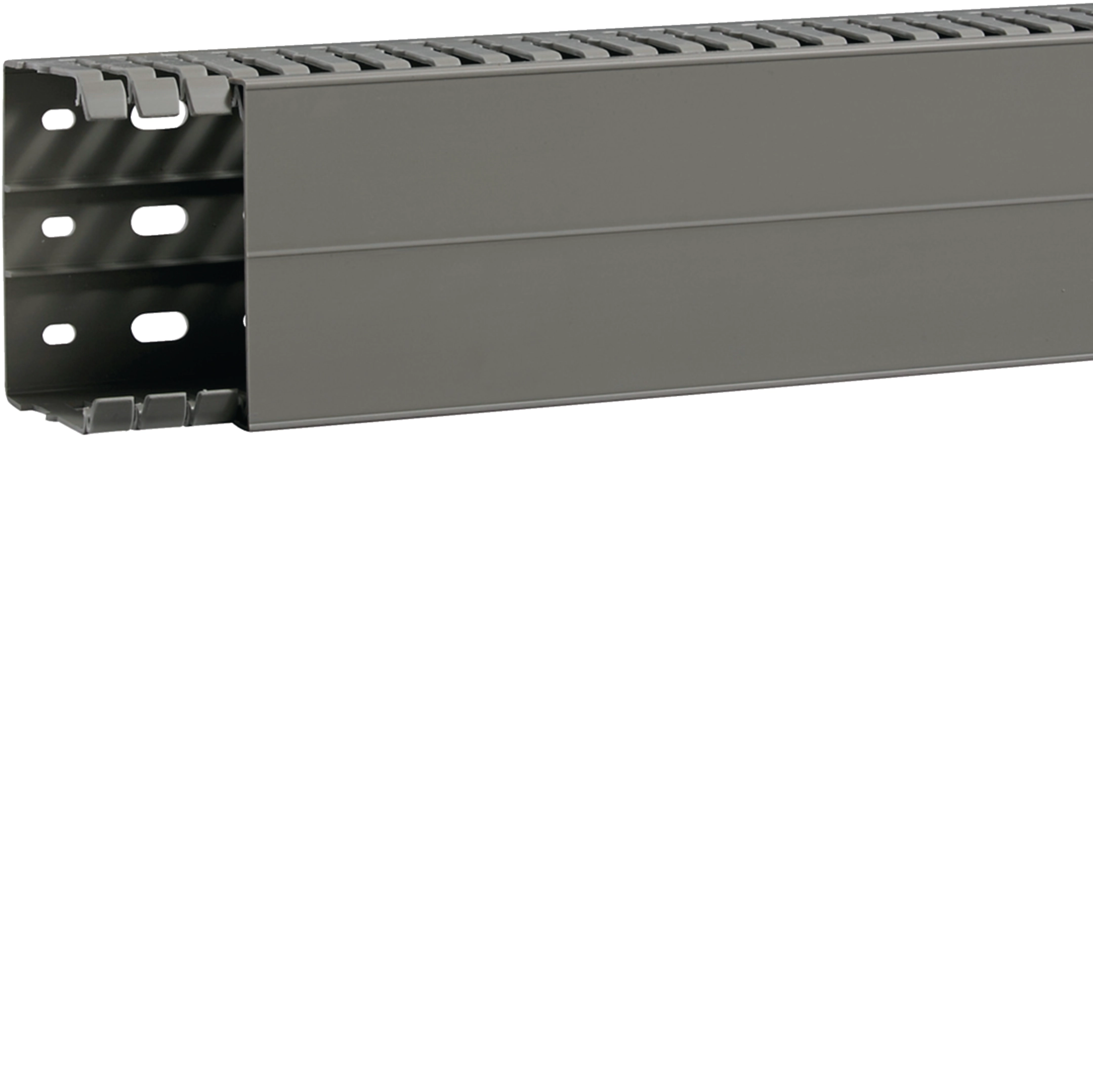 Goulotte de câblage BA7A 60x80mm PVC gris pierre HAGER BA7A60080