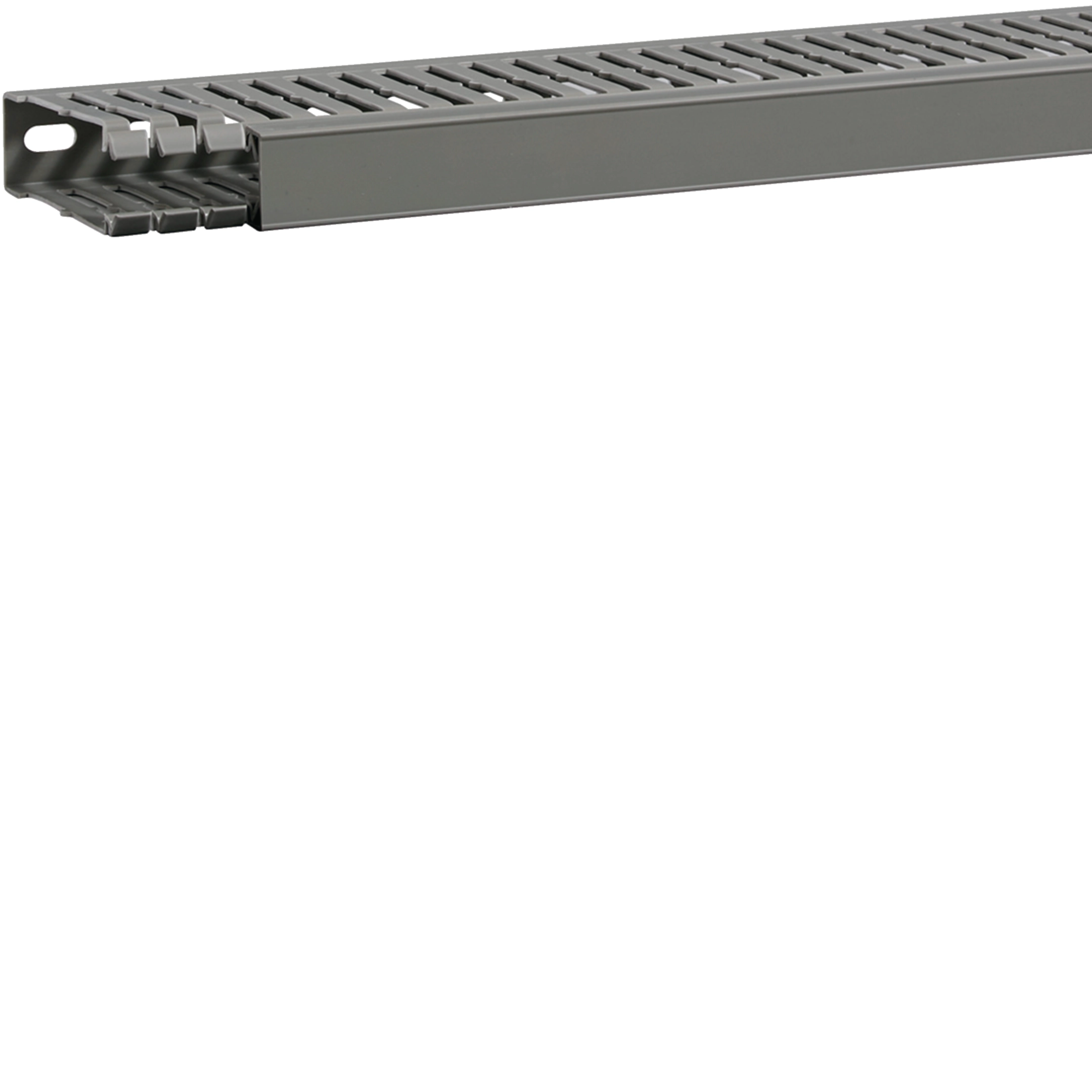 Goulotte de câblage BA7A 80x25mm PVC gris pierre HAGER BA7A80025