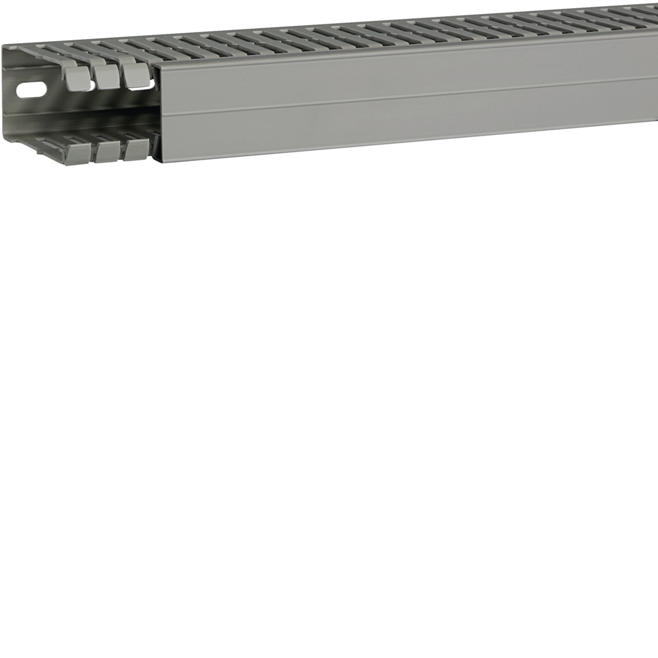 Goulotte de câblage BA7A 80x40mm PVC gris pierre HAGER BA7A80040