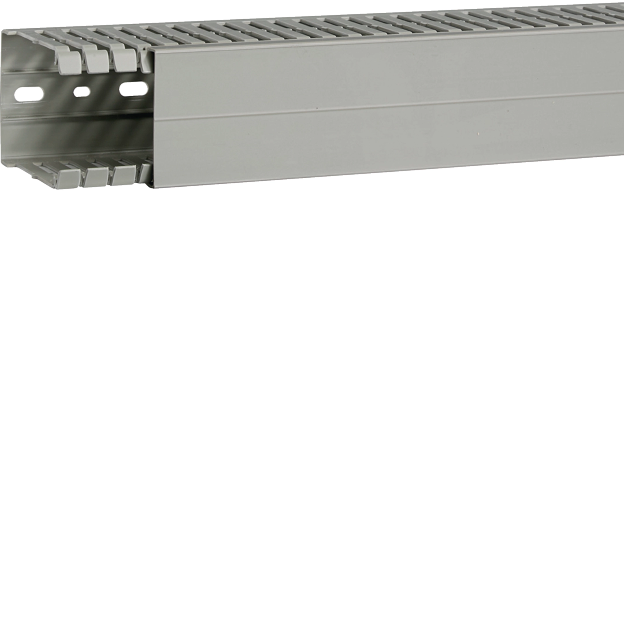Goulotte de câblage BA7A 80x60mm PVC gris pierre HAGER BA7A80060