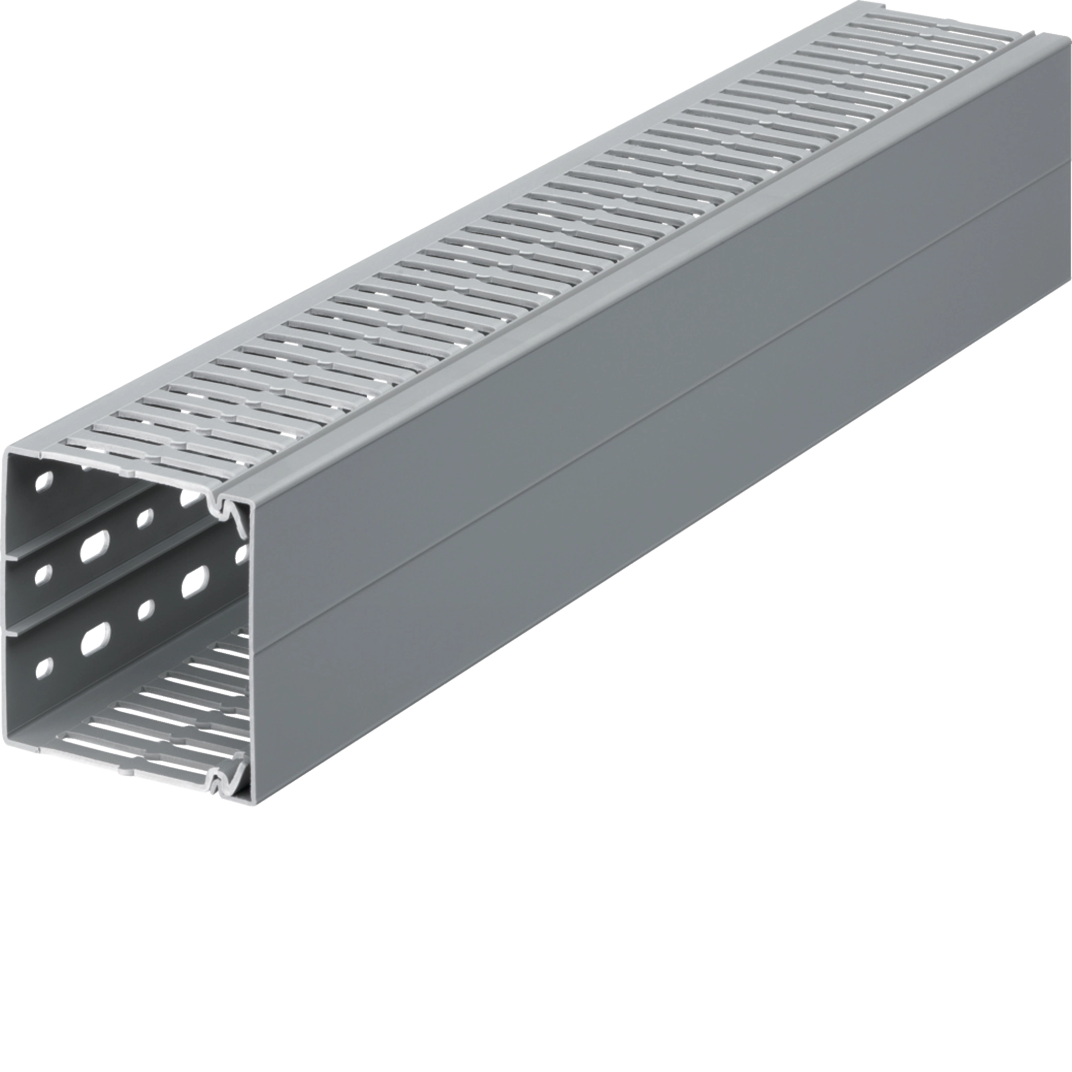 Goulotte de câblage BA7A 80x80mm PVC gris pierre HAGER BA7A80080