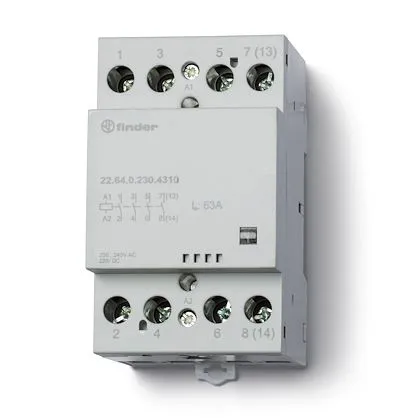 CONTACTEUR MODULAIRE 2NO + 2NC 63A 24V AC/DC