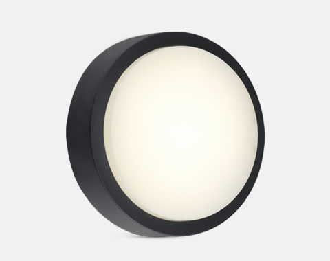 Plafonnier globe 10W IP54 Gris