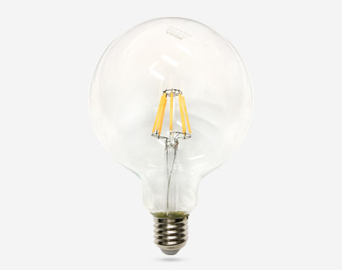 Lampe LED globe G125 Filament E27 2200K 8W