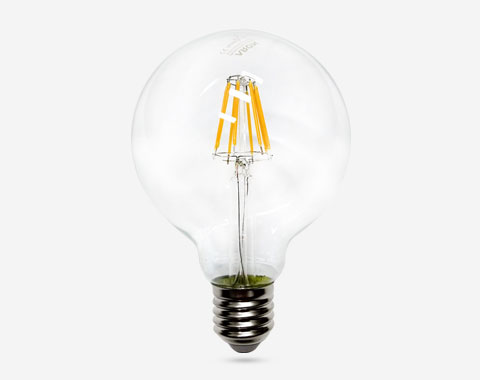 Lampe LED globe G95 Filament E27 2200K 8W