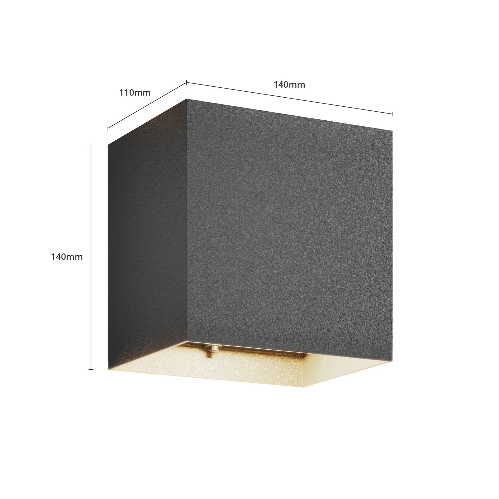 Lucande applique d'extérieur LED Evie, 14cm, anthracite, up/down 2
