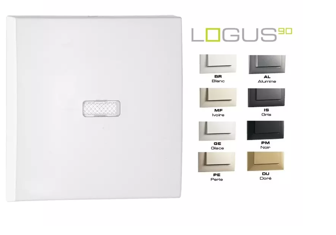 Doigt pour interrupteur lumineux Logus90 EFAPEL 90602TBR  2