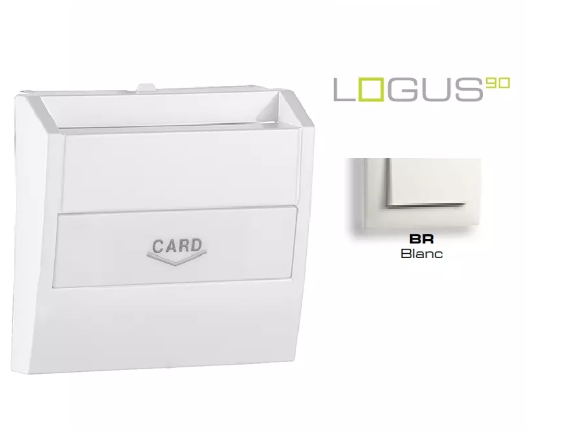 Enjoliveur pour Interrupteur Card-system - Logus90 EFAPEL 90731 TBR