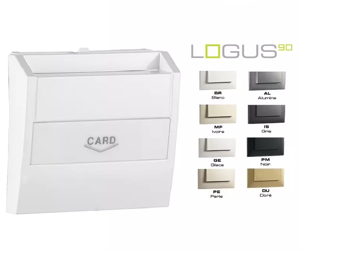 Enjoliveur pour Interrupteur Card-system - Logus90 EFAPEL 90731 TBR 2
