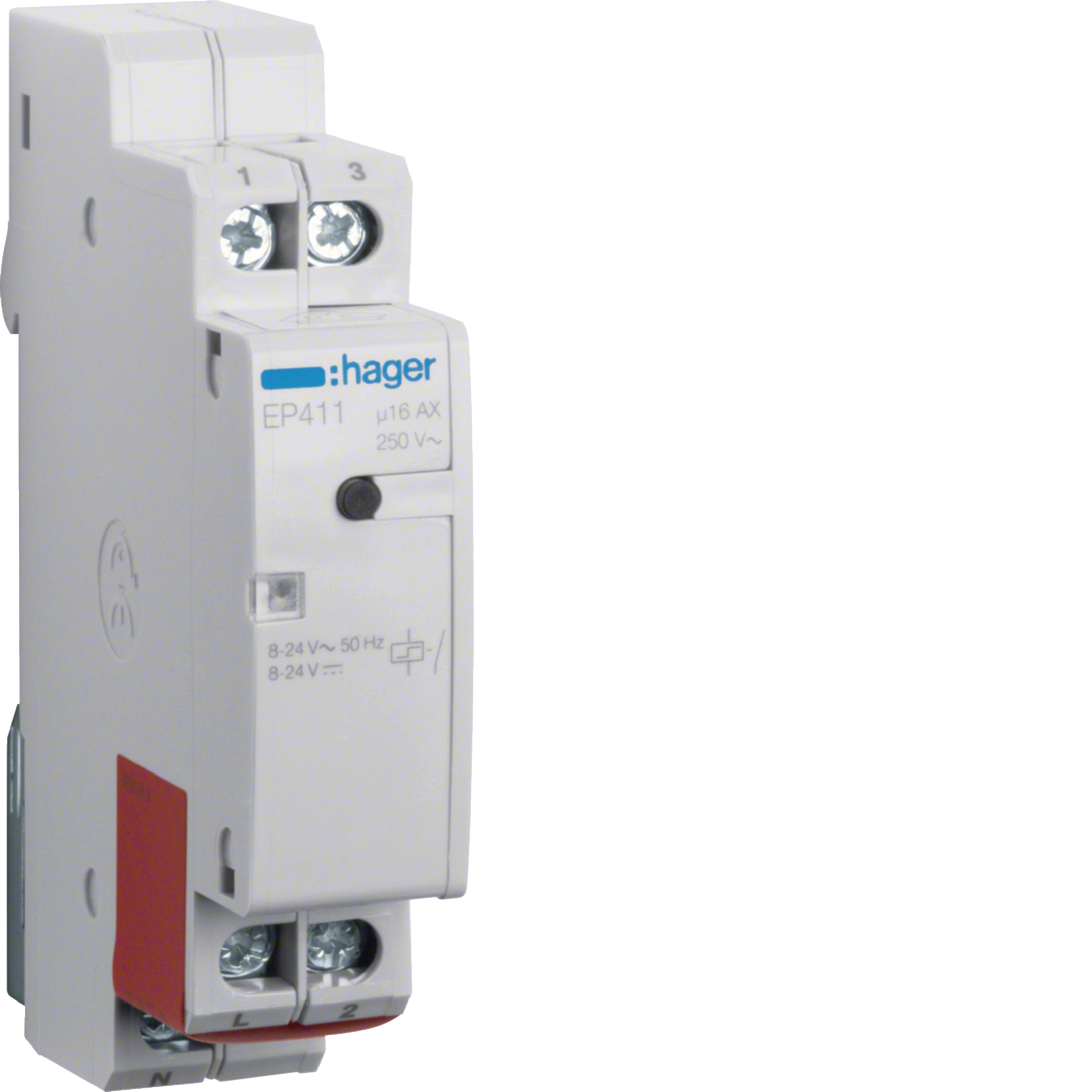 Télérupteur 1S 8 à 24V EP411 HAGER EP411
