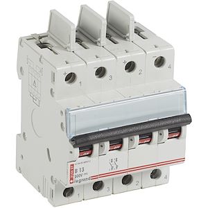 Disjoncteur modulaire courant continu DX³ 800V= 13A - 4 modules - 414427