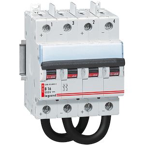 Disjoncteur modulaire courant continu DX³ 800V= 16A - 4 modules - 414428