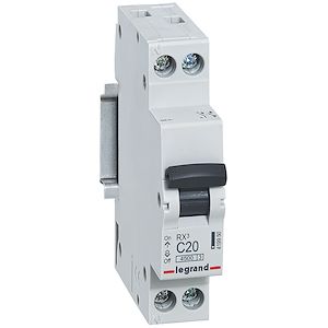 Disjoncteur RX³ 1P+N C20 4500A Legrand 419950