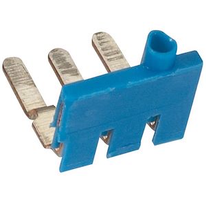 Peigne pour 12 blocs de jonction à vis Viking 3 - 3 étages pas 5mm - bleu