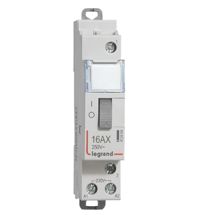 Télérupteur standard à vis 230V~- 1P - 250V~~ - 16A - 1F - 1 module - 412408