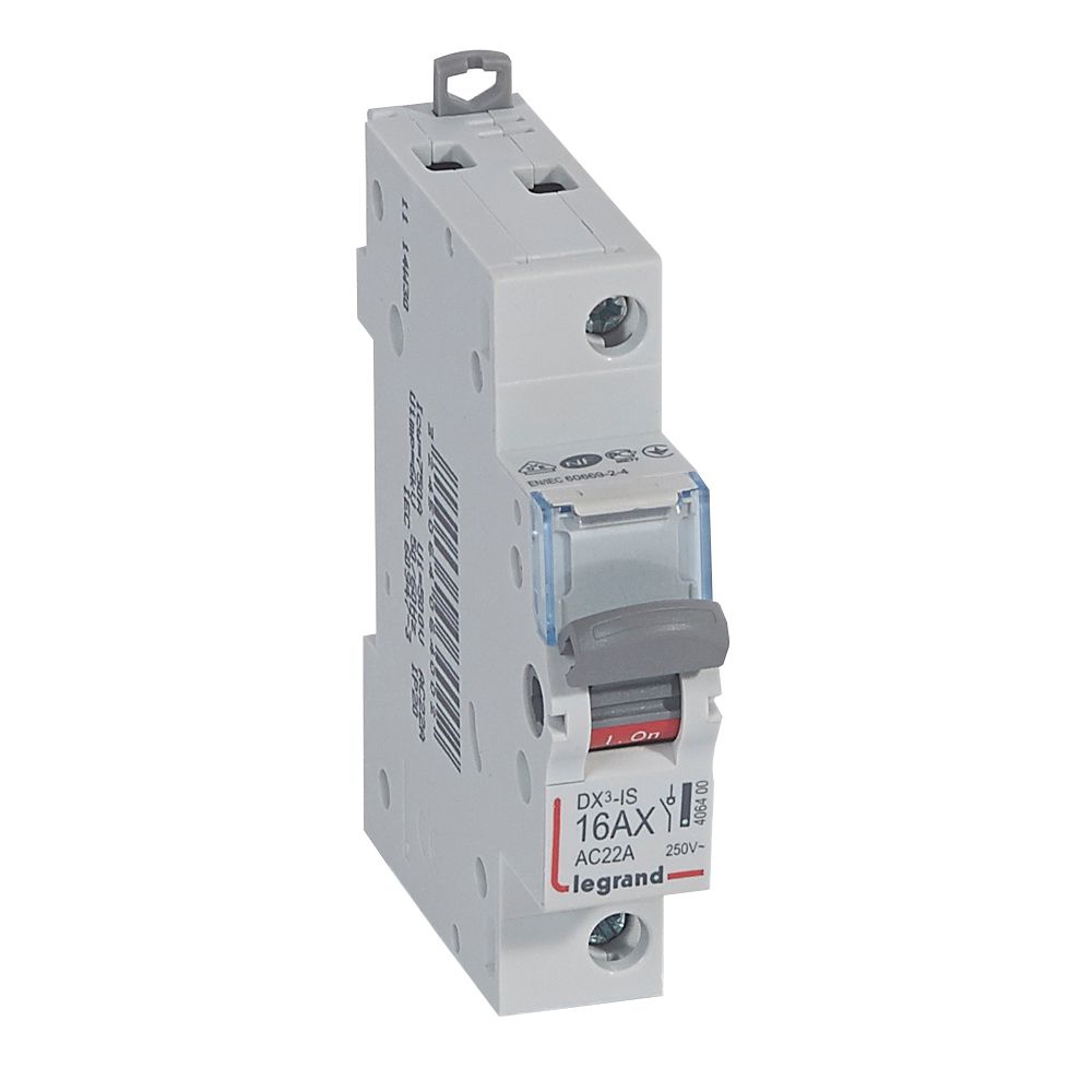 Interrupteur-sectionneur DX³ 1P 16A - 406400