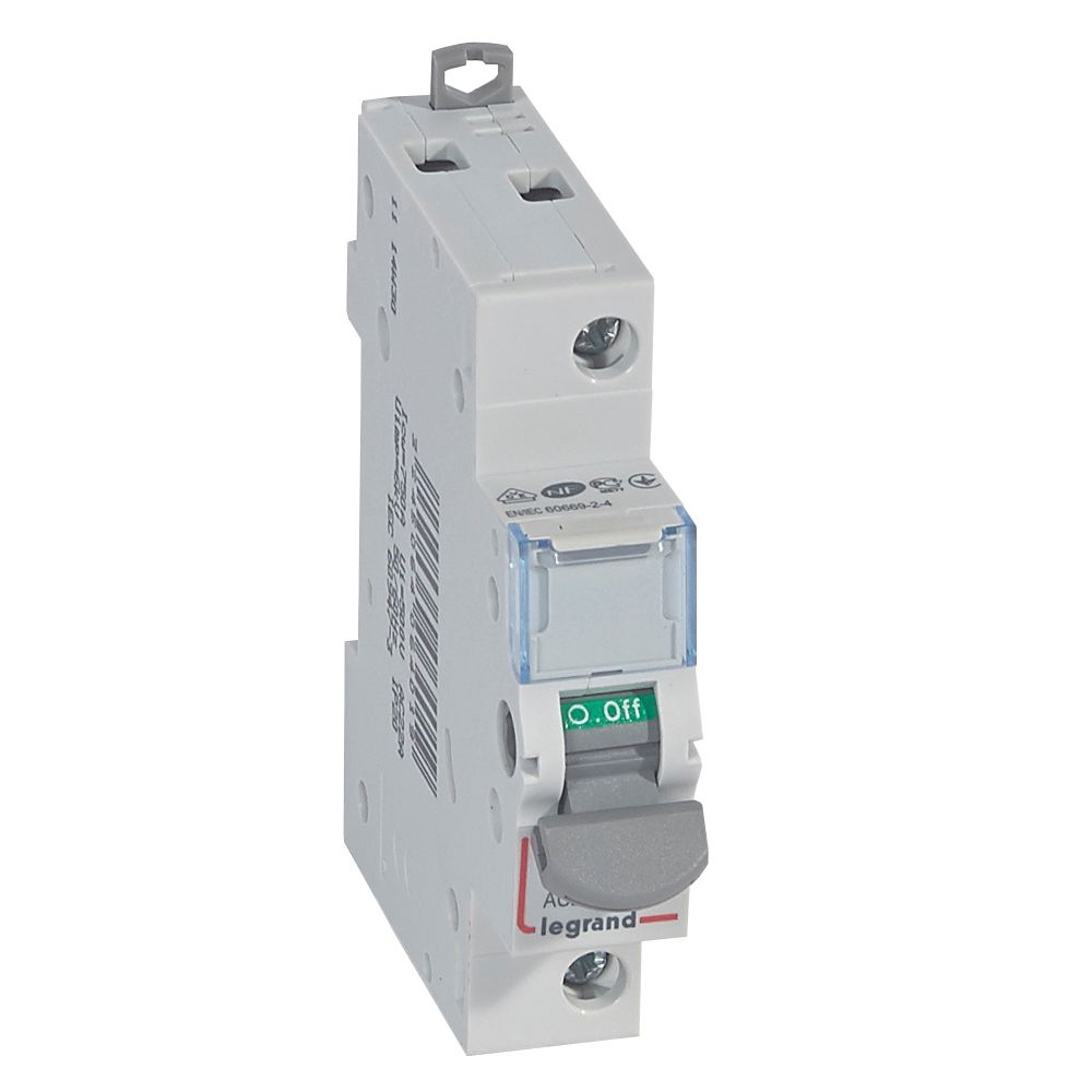 Interrupteur-sectionneur DX³ 1P 20A -  406401