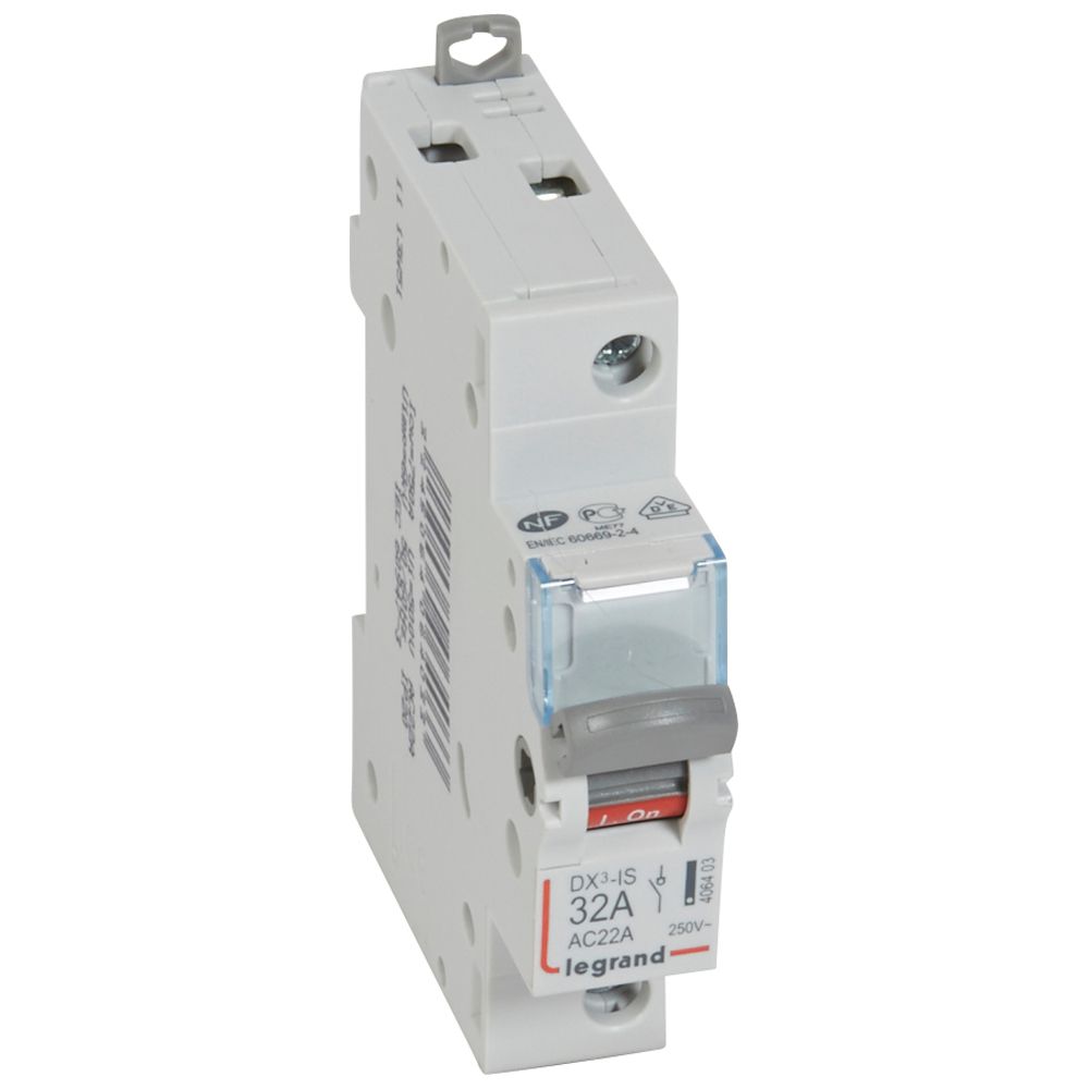 Interrupteur-sectionneur DX³ 1P 32A - 406403