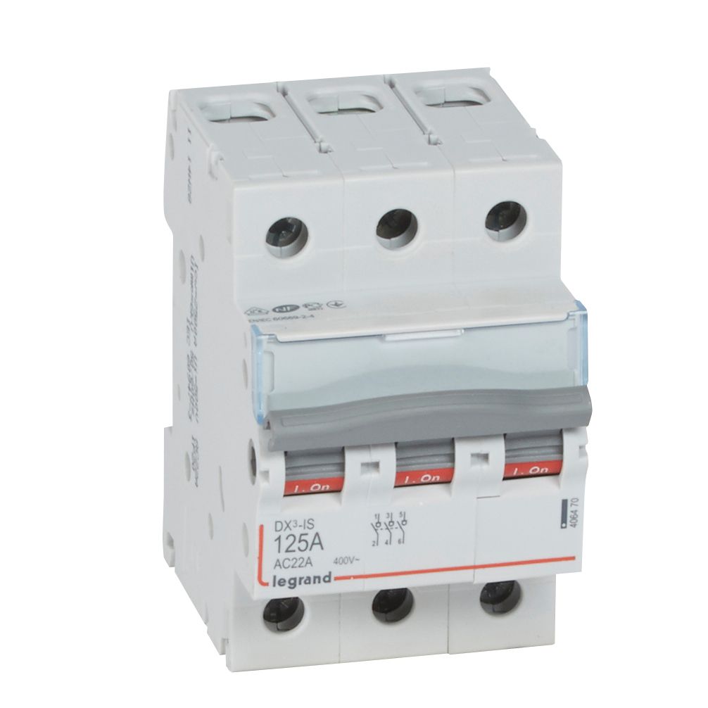 Interrupteur-sectionneur DX³ 3P 125A - 406470