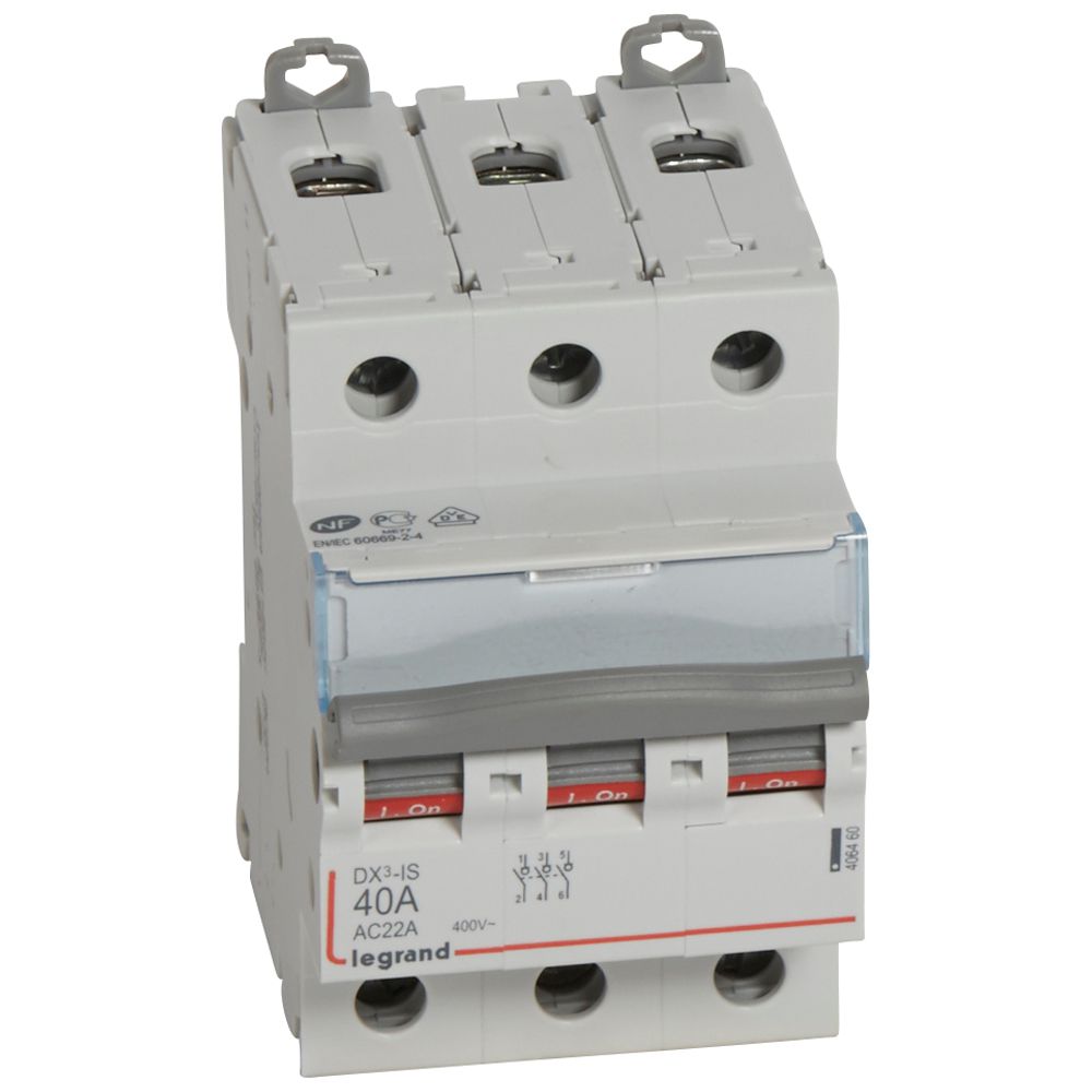Interrupteur-sectionneur DX³ 3P 40A - 406460