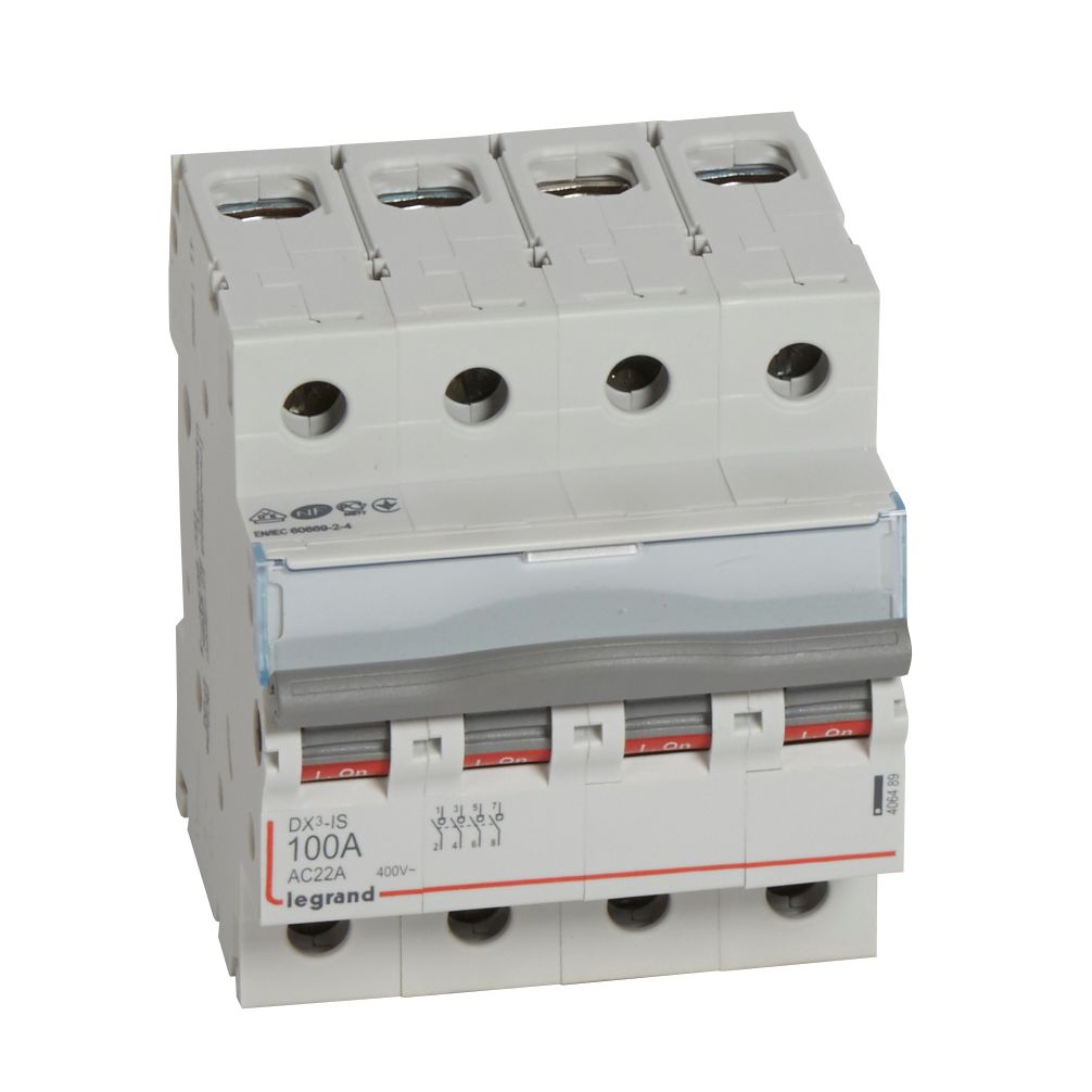 Interrupteur-sectionneur DX³ 4P 100A - 406489