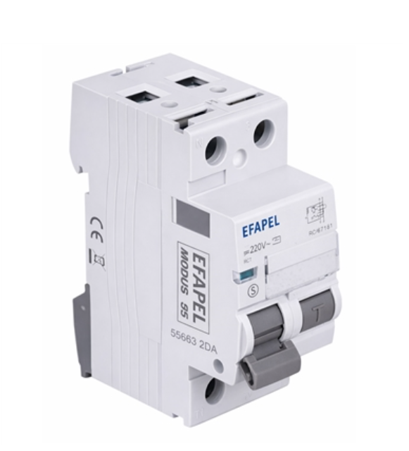 INTERRUPTOR DIFERENCIAL 2P 300mA Classe A 63A EFAPEL 55625 2DA