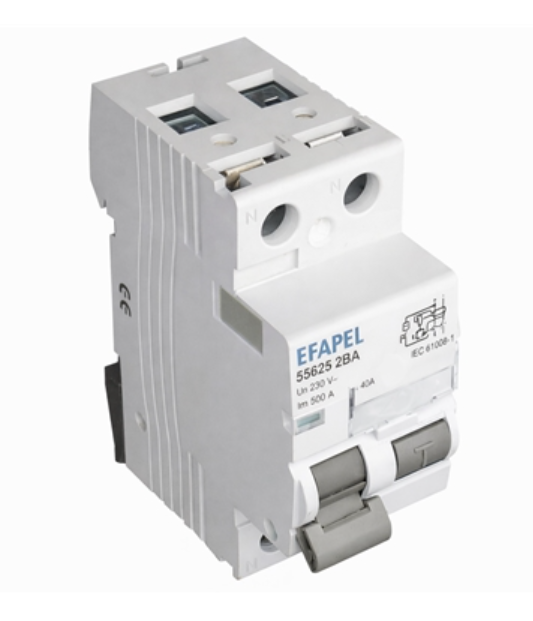 Interruptor Diferencial 2P - 30MA - A - 25A EFAPEL 55625 2BA