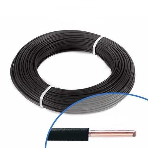 Fil électrique rigide H07VU 1.5² noir - Couronne de 100m