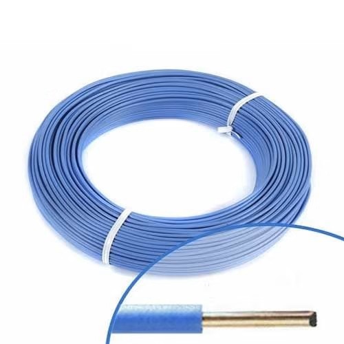 Fil électrique rigide H07VU 1.5² bleu - Couronne de 100m