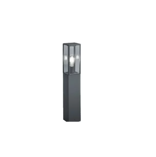 Borne extérieur SHIRA 25W 1xE27 800mm IP65 aluminium gris