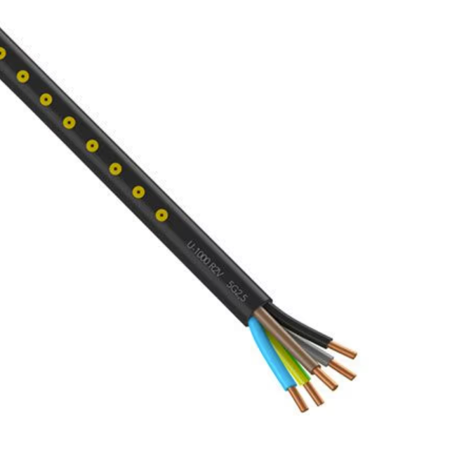 Câble électrique R2V 5G2.5² - 100M