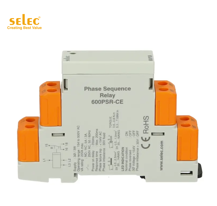 Relais de surveillance de phase Selec 600PSR-CE