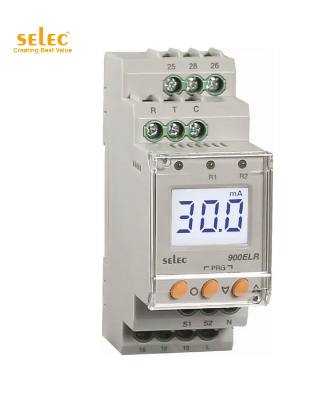 Relais de surveillance du courant de défaut à la terre Selec 900ELR-2-230V-CE