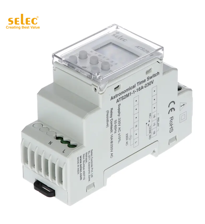 Interrupteur horaire astronomique Selec ATS2M1-1-16A-230V-CE