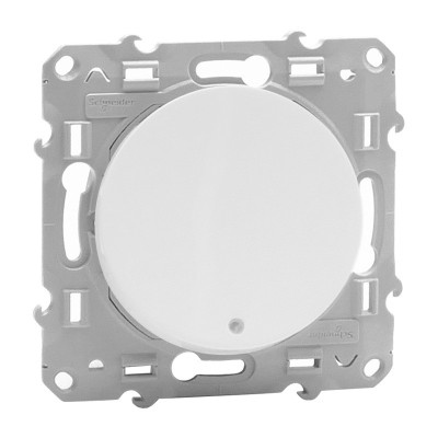 SCHNEIDER Odace BOUTON POUSSOIR A VOYANT LUMINEUX BLANC