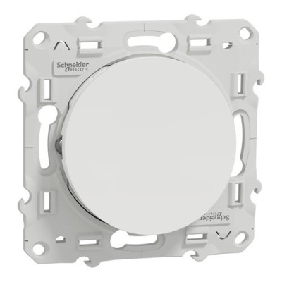 SCHNEIDER Odace Bouton poussoir blanc