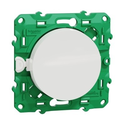 SCHNEIDER ODACE INTERRUPTEUR SANS FIL ET SANS PILE BLANC