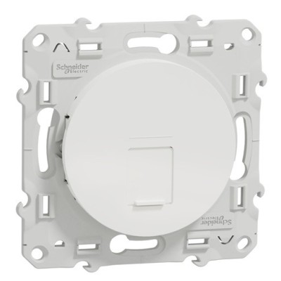 SCHNEIDER Odace Prise RJ45 catégorie 6a STP blanc