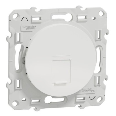 SCHNEIDER Odace Prise RJ45 grade 1 catégorie 6 blanc